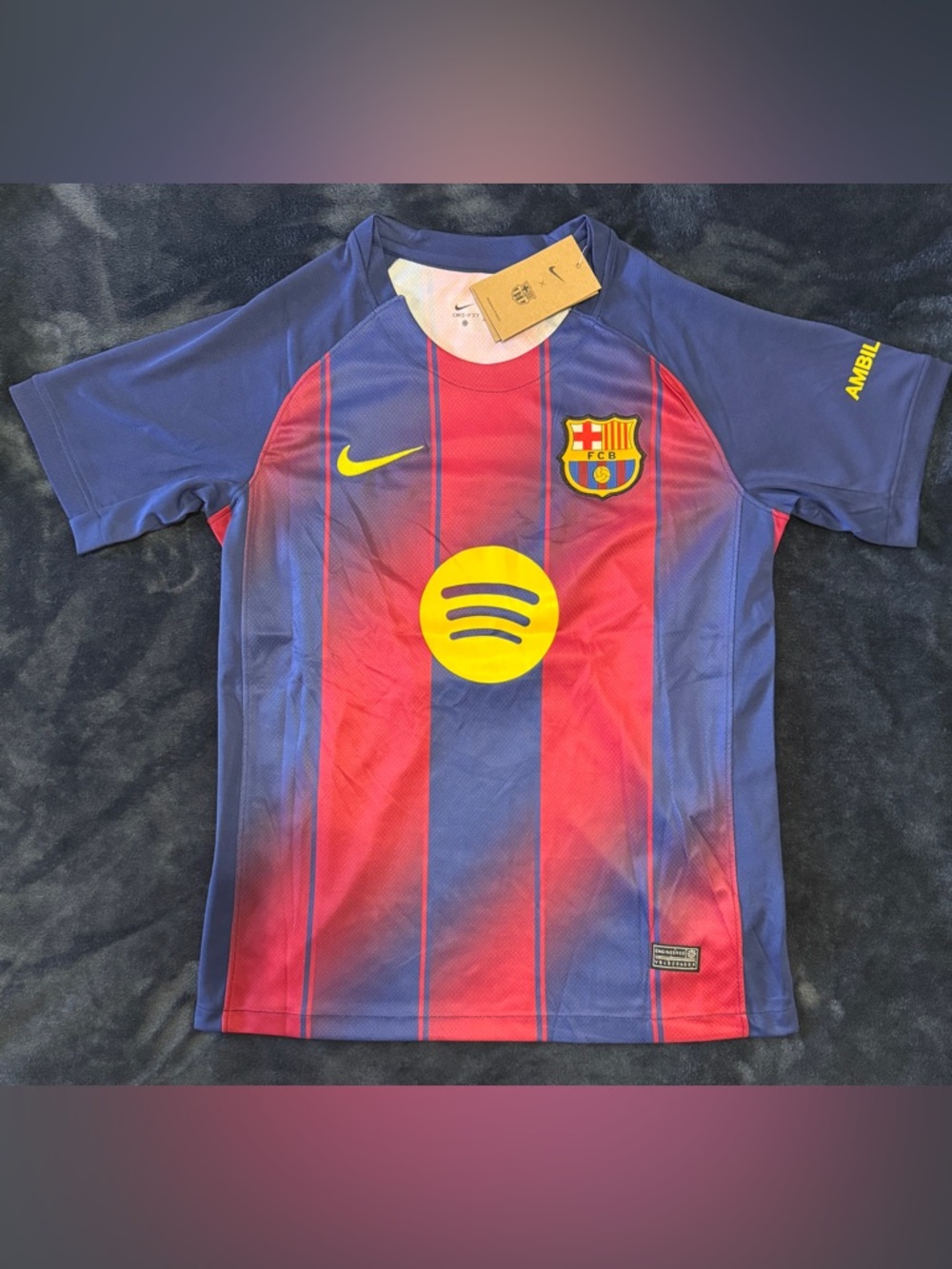 NWT FC Barcelona Lewandowski Men's Home Jersey - Blue & Red